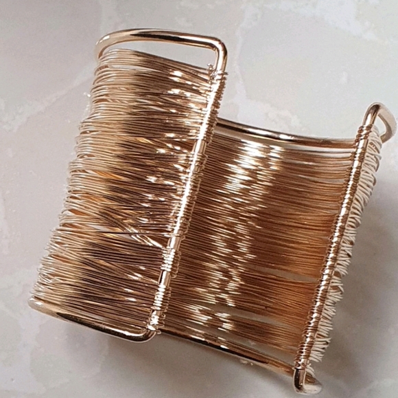 💖 2/$30 Women's Gold plated ethnic boho multi strands wide cuff wrist Bracelet - Picture 10 of 16